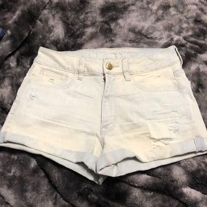 American Eagle hi rise shortie shorts